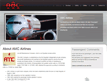 Tablet Screenshot of amcairlines.com